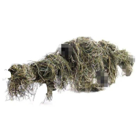 Grass Type Hunting Rifle Wrap Rope Ghillie Suits Gun Stuff Cover For Camouflage Yowie Sniper Paintball Hunt Clothing Parts