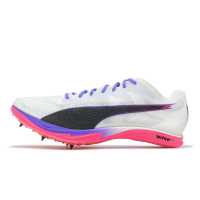 Puma 田徑釘鞋 Mid Distance Nitro Elite 3 男鞋 白 紫 可拆式鞋釘 中距離跑 31263701