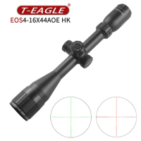 T-Eagle Optics EOS 4-16x44AOHK Compact Optical Sight Airgun Scope Riflescope For Hunting Red Green Reticle With Mounts