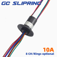 Slip ring collector ring electric slip ring electric brush carbon brush rotating joint 8wire 10A current