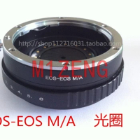Eos-EOSM Adjustable Aperture Adapter Ring for canon eos lens to canon EOSM EF-M eosm/m2/m3/m5/m6/m10/m50/m100 Mirrorless Camera