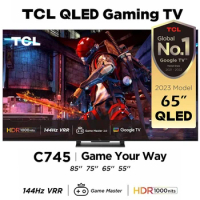 TCL QLED 4K Ultra HD HDR10+ C745 Smart TV (Google Assistant, Google TV, 144Hz Motion Clarity Pro, 240Hz Game Accelerator, Dolby)
