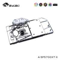 Bykski Water Cooling GPU Block For MSI RX 5700 XT MECH/EVOKE, Fit Sapphire RX 5700 XT,For Dataland 5700xt Red Devil,A-SP5700XT-X