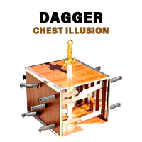 Alat Sulap Dagger Chest Illusion - Head Box Thru Knife - Kotak Pisau - Sulap Ilusi - Dagger Head Che