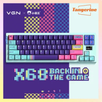 VGN X68 Xiaobawang Co Branded Bluetooth Mechanical Keyboard Gasket Hot Swap Gaming Keyboard RGB TFT Screen Office Keyboard