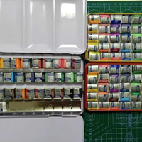 歌文學院級固體水彩顏料半塊24色36色40色送鐵盒