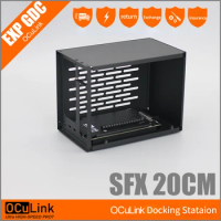 Aluminum Case OCuP4v2 OCuLink PCI-E 4.0 X4 Video Card GPU Dock Metal Frame External Graphics Card ATX SFX BOX Oculink / M.2 NVMe
