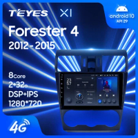 TEYES X1 For Subaru Forester 4 SJ 2012 - 2015 Car Radio Multimedia Video Player Navigation GPS Android 10 No 2din 2 din DVD