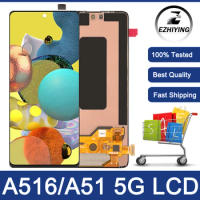 6.5'' SUPER AMOLED For Samsung A51 5G LCD Display Touch Screen Digitizer Assembly For Samsung A516 A516B A516F A516F/DSN LCD