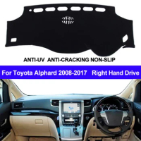 Car Dashboard Cover Dash Mat For Toyota Alphard 2008 2009 2010 2011 2012 2013 2014 2015 2016 2017 Non-slip Sun Shade DashMat