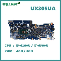 UX305UA With i5-6200U i7-6500U CPU 4GB 8GB RAM Mainboard For Asus ZenBook UX305U UX305UA U305U Laptop Motherboard Tested OK