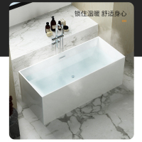 【浴缸】獨立浴缸家用公寓亞克力多尺寸無縫一體衛生間簡約現代方形泡澡池