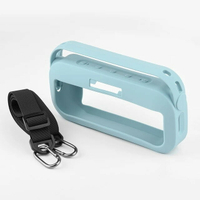 【日本代購】適用於 BOSE SoundLink Flex 藍牙揚聲器便攜式保護套（附肩帶）的矽膠保護套 藍