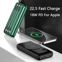 15W Magnetic Wireless Charger Power Bank 20000mAh for iPhone 13 12pro PD 18W Fast Charge Poverbank f