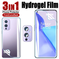 3 IN 1 Hydrogel Film For Oneplus 9 Pro 9R 8 8T 8T+ Screen Protector+Back Cover Gel Film+Cam Glass For Oneplus9 Oneplus8 9Pro 9 R