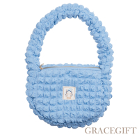 【Grace Gift】小魔女DoReMi聯名-小愛手提肩背雲朵包 藍