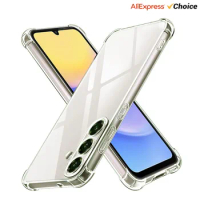 For Samsung Galaxy A25 Case Samsung A24 S24 Ultra S23 Plus A52 A52s A23 A32 A54 A15 A05 A05S Cover Silicone Protect Clear Cover