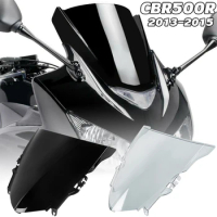 Motorcycle Racing Windscreen Windshield For Honda CBR500R CBR500RR CBR 500R 13 2014 2015 CBR 500 R Wind Deflector Double Bubble