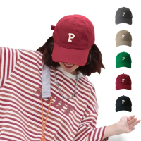 【ZOII 佐壹】字母P老帽(老帽 小標老帽 鴨舌帽 棒球帽 字母老帽 穿搭配件 #102048)