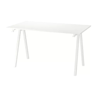 TROTTEN 書桌/工作桌, 白色, 140x80 公分