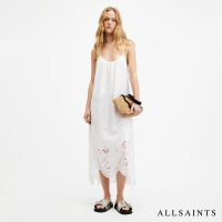 【ALLSAINTS】AREENA 刺繡細肩中長版洋裝 W171DA(修身版型)