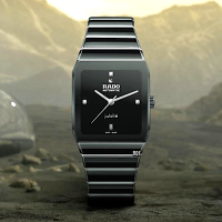 RADO 雷達表 最新廣告款Anatom方拱形系列黑陶瓷4真鑽自動錶32.5㎜ R01 (R10201712)