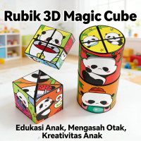 Rubik's Cube 3D Puzzle 3x3 - Mainan Edukasi Kecerdasan, Memori, Konsentrasi, dan Problem Solving | G