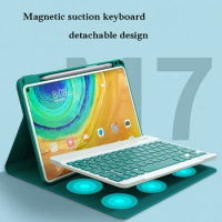 Wireless Keyboard Case For Huawei MatePad 10.4 11 Pro10.8 12.6 10.1 12.6 Honor V7PRO Glory 6,Magnetic Bluetooth Keyboard Cover