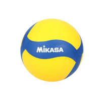 MIKASA 螺旋型軟橡膠排球#3-訓練 3號球 運動 黃藍白 F