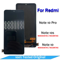 100% Tested AMOLED For Xiaomi Redmi Note 10 Pro 10S LCD Display Touch Panel Screen Digitizer Assembly No Frame