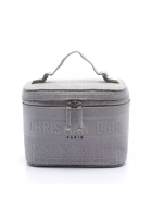 Christian Dior 二奢 Pre-loved Christian Dior Canage vanity bag canvas gray