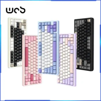 Wob Rainy75 Mechanical Keyboard Customer Wireless Bluetooth 3-mode Customized Aluminum Tuo Tuo Hot Plug RGB Game Keyboard Gift