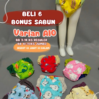 paket 6biji clod AIO bb 10-25 kg Balita,paud,tk Balita Balita  Popok  Waterproof  Diaper  Bayi