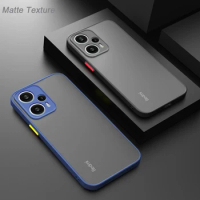 Luxury Matte Armor Case for Xiaomi Note 12 Turbo 13 11 10 Pro Plus 5G Shockproof Bumper Phone Cover For Redmi 12 12C 10 10C 4G