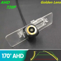 AHD 720P Golden Lens Trajectory Car Rear View Camera For Nissan Tiida 2011 2012 2012 2013 2014 Reverse Vehicle Parking Monitor