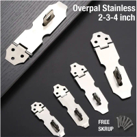 Overpal Stainless SUS 304 Kunci Overpal Lurus Cantolan Lemari Pintu Gembok Stainless