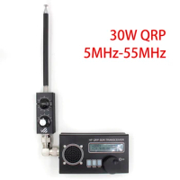 5MHz-55MHz FM QRP Antenna with Tuner Adapter 20W Aviation UV Antenna Adjustable Shortwave Radio Transmitter Antenna for UHF VHF