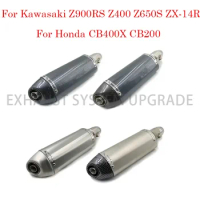 51mm Motorcycle Accessories Stainless Steel Sport Motorcycle Exhaust Muffle 900RS Z400 Z650S ZX-14R for Honda CB400X CB200