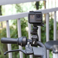 Bike Bicycle Motorcycle Handlebar Clamp Mount clip for Gopro Hero 5 4 3 SJCAM mi action Camera