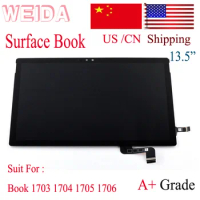 13.5" LCD For Microsoft Surface Book 1703 1704 1705 1706 LCD Display Touch Screen Assembly for Surface Book 1 LCD Replacement