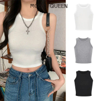 Áo Vest Thể Thao Ngắn, Hàng Mới Về Năm 2025, Nữ Thần Moses Queen, Mỏng Vừa Vặn, Không Tay, Cropped X