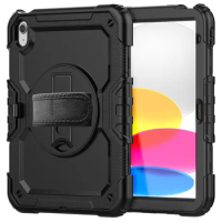 360 Rotate Hand Strap Case For IPad Mini 5 6 Air 2 3 4 5 10.9 9.7 10.2 2021 Pro 11 12.9 2018 2020 2022 Shockproof Cover