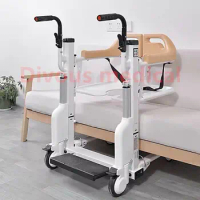 Hot Sale Electric Patient Lift Elderly Disabled Home Care Transfer Commode Chair Toilet Shower Chair Wheel chair
