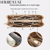 HAVREDELUXE Handbag Base Shaper For Coach Tote Bag City30 Black Bottom Pad Purse Insert Storage Lining Bag Organizer