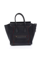 Celine Pre-loved Celine luggage mini shopper Handbag leather Dark navy