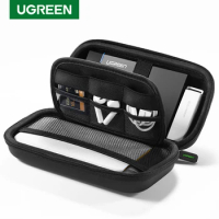 UGREEN Power Bank Case Hard Disk Case Storage Box for 2.5 Hard Drive Disk USB Cable External Storage Carrying SSD HDD Case