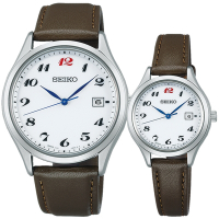 SEIKO 精工 Laurel 製錶110周年紀念 限量 太陽能情侶手錶 對錶 送禮首選 (SBPX149J+STPX099J)_SK045