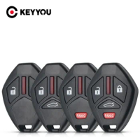 KEYYOU 50x For Mitsubishi Eclipse Lancer Outlander Endeavor Galant 2006 2007 2/3/4 Buttons Remote Car Key Shell Case Cover New