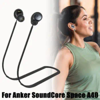 1Pc Silicone Anti-lost Strap For Anker SoundCore Space A40 Sports Anti-drop Strap Wireless Earphone Lanyard Earphone Accessories