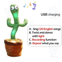 Mainan Kaktus Bergoyang Dancing Cactus Boneka Kaktus Goyang Dan Bicara Kaktus Joget Ngomong Pasti Or